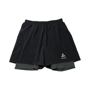 ODLO Men’s 2-in-1 Running Shorts Black Size L